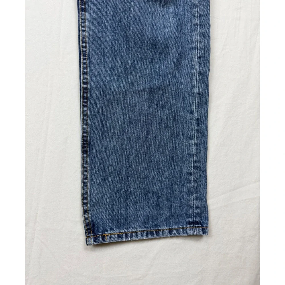 Levi's 505 Straight Leg Jeans Men's 38x32 Blue Medium Wash Denim Casual Classic